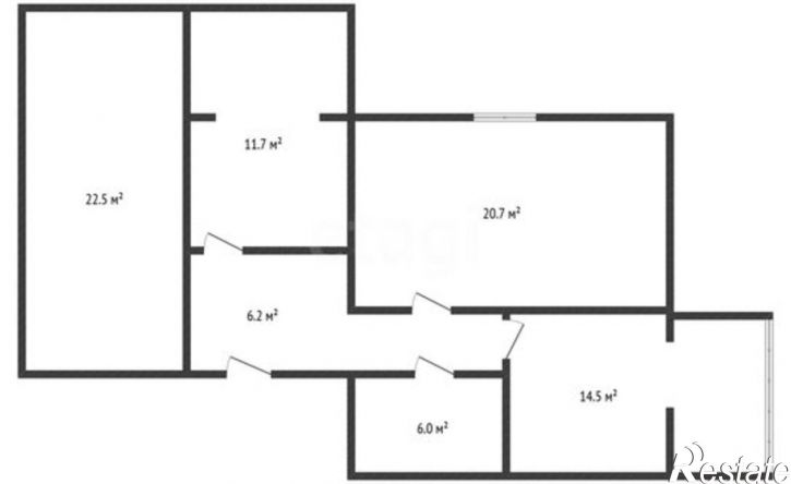 3-комн квартира Черкесск, Октябрьская улица, 9Нк6