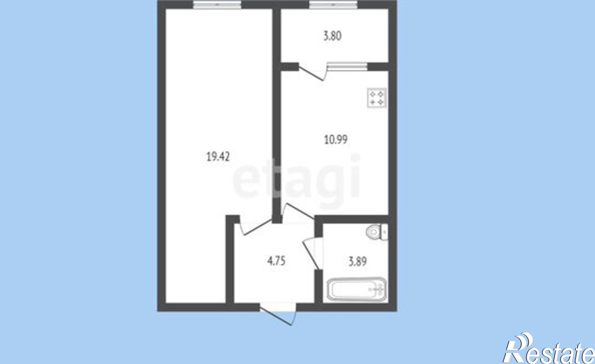 Купить квартиру за 3 900 000 рублей на Кавказская улица, 56