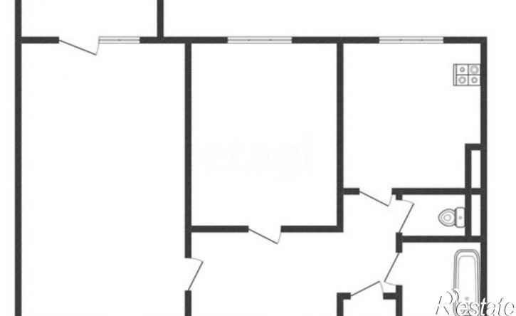 2-комн квартира улица Космонавтов, 17,  д. 17