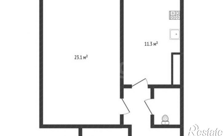 1-комн квартира улица Доватора, 84,  д. 84