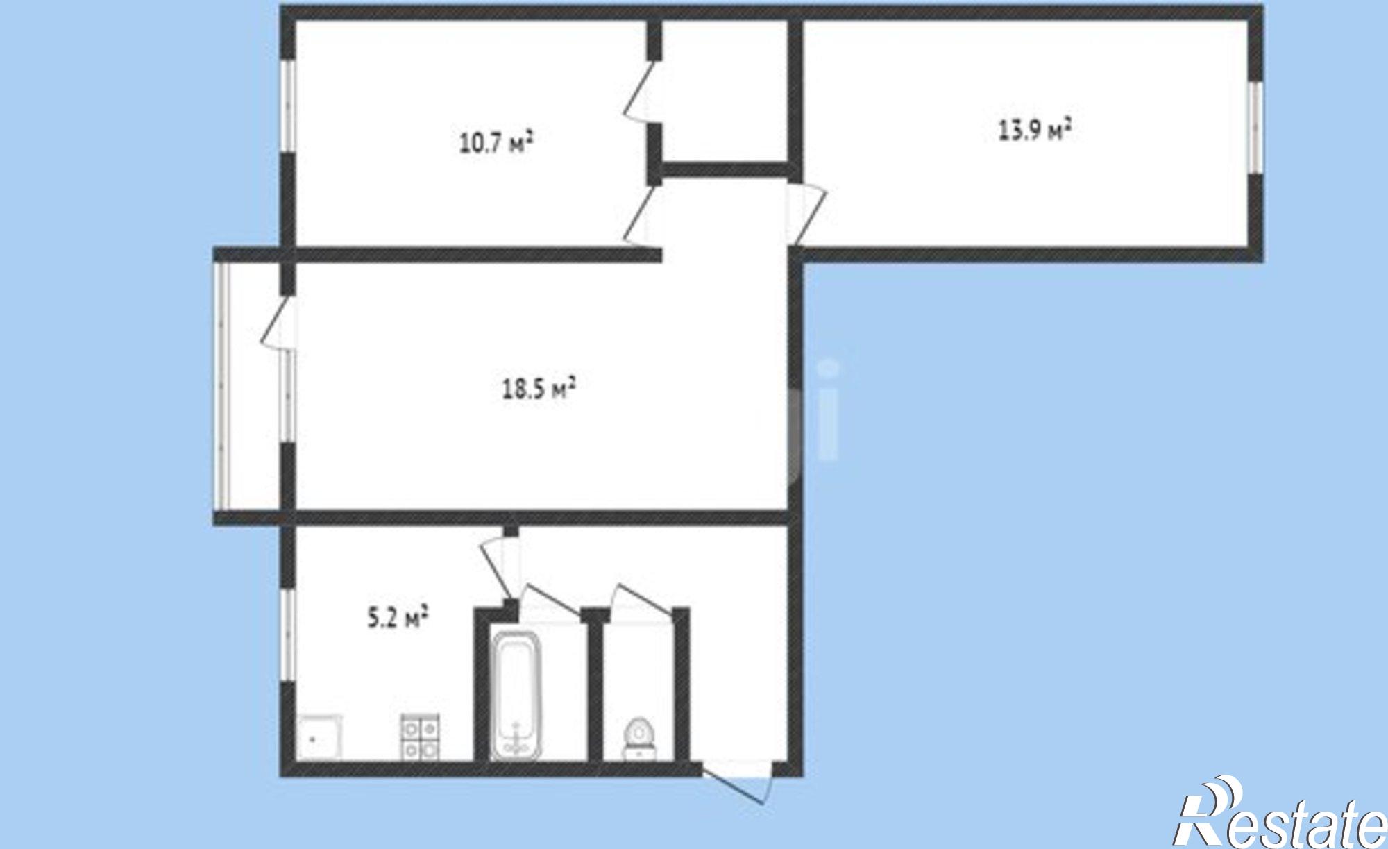 Купить квартиру за 5 200 000 рублей на Интернациональная улица, 8