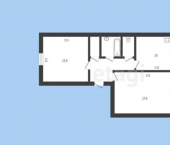 2-комн, 48кв м, этаж 1/5 ул Лободина, 70