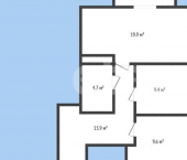 2-комн, 58кв м, этаж 2/16 улица Воробьёва, 9