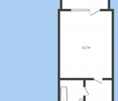 1-комн, 17кв м, этаж 2/5 ул Космонавтов, 22