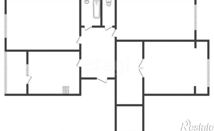 3-комн квартира улица Космонавтов, 43Г,  д. 43Г