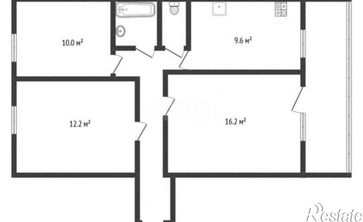 3-комн квартира проспект Ленина, 6,  д. 6