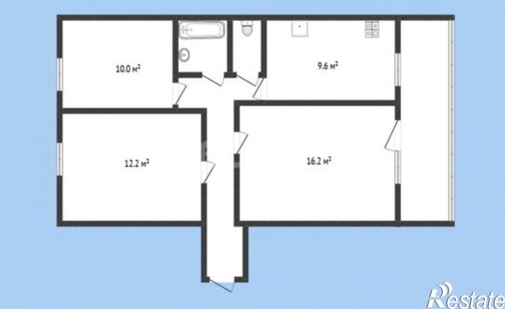 3-комн квартира проспект Ленина, 6,  д. 6