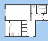 2-комн, 54кв м, этаж 4/5 улица Лободина, 57