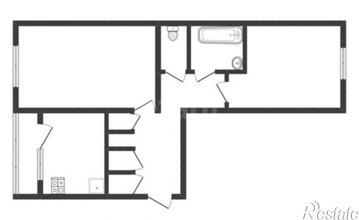 2-комн квартира улица Лободина, 57,  д. 57